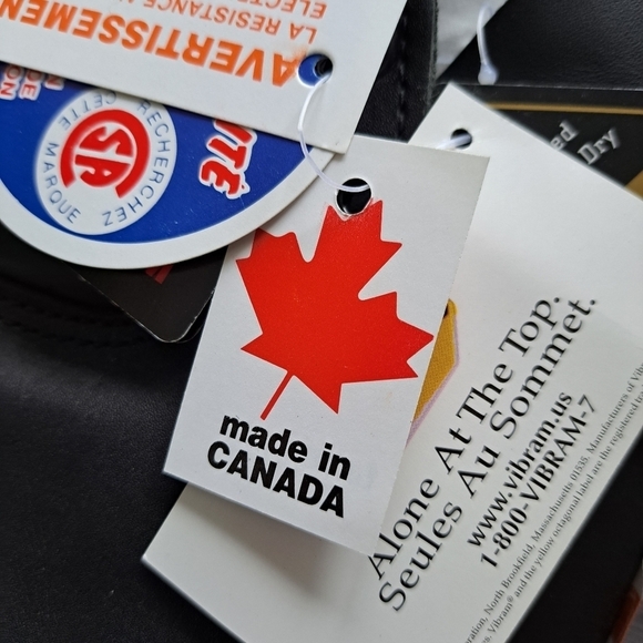 STC safety women's boots with vibram soles Made in Canada black sizs 8.5… - Picture 16 of 16